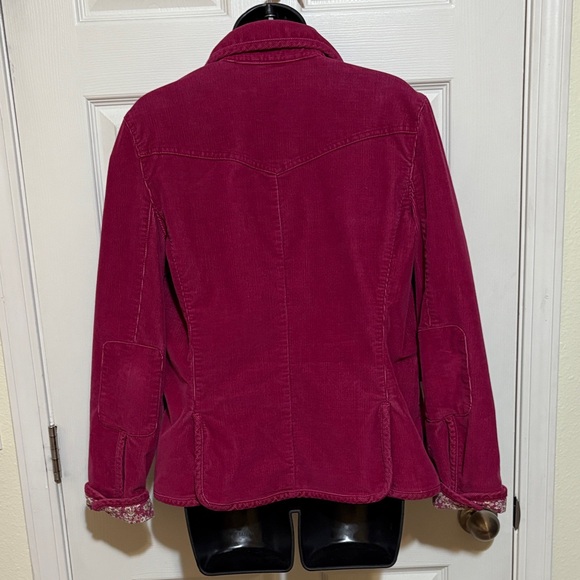 Gap Women's Dark Pink Corduroy Jacket Size 10 - Picture 5 of 16
